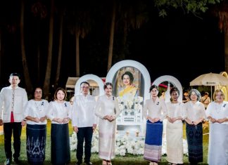 ออมสิน ร่วมงานประเพณีลอยกระทง เผาเทียน เล่นไฟ จังหวัดสุโขทัย