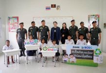 แอมเวย์ จับมือ SCGC ขับเคลื่อนเศรษฐกิจหมุนเวียนอัปไซเคิลบรรจุภัณฑ์พลาสติกใช้แล้วเป็นโต๊ะ-เก้าอี้นักเรียน ส่งมอบให้โรงเรียน ตชด. กองกำกับการตำรวจตระเวนชายแดนที่ 11 ปลูกฝังจิตสำนึกเยาวชนไทยใส่ใจสิ่งแวดล้อม