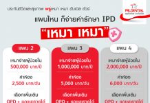 พรูเด็นเชียล ประเทศไทย ส่งแผนประกันสุขภาพเหมาจ่าย “พรูเหมา เหมา ดับเบิล ชัวร์” ตอบโจทย์ค่ารักษายุคใหม่ คุ้มครองค่ารักษา IPD สูงสุด 2 ล้านบาท