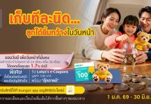 กรุงศรีชวนออมเงินเพื่อลูกได้ง่ายๆ กับบัญชีฝากประจำปลอดภาษี โอนเงินล่วงหน้าผ่าน krungsri app รับ Lotus’s e-Coupons 100 บาท และตุ๊กตาหมี