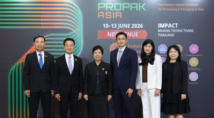 ProPak Asia 2026 ย้ายสู่ อิมแพ็ค เมืองทองธานี ขยายพื้นที่รับอุตฯ การผลิตและบรรจุภัณฑ์ยุคใหม่ อินฟอร์มา มาร์เก็ตส์ ประเทศไทย ชี้เทรนด์อุตสาหกรรมอาหาร เครื่องดื่ม ยา และบรรจุภัณฑ์ เติบโตต่อเนื่อง ท่ามกลางการเปลี่ยนผ่านสู่ Industry 5.0 เดินหน้ายกระดับ ProPak Asia 2026 สู่แพลตฟอร์มธุรกิจ-นวัตกรรมระดับภูมิภาค คาดผู้เข้าชมกว่า 80,000 คน และมูลค่าการค้าภายในงานกว่า 5.5 พันล้านบาท